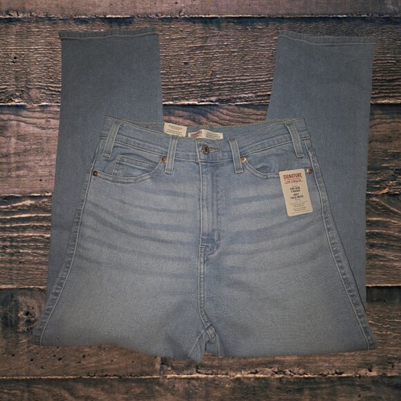 Levis High Rise Straight Leg Blue Denin Size 29/8 - Picture 3 of 4